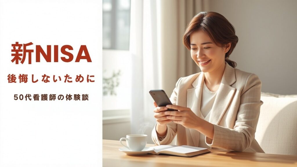 【新NISA後悔ブログ】50代看護師が月1万円から始めた体験談|よくある後悔7つと後悔しない心構え