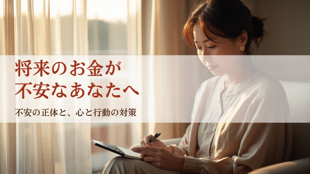 将来のお金が不安なあなたへ 不安の正体と、心と行動の対策