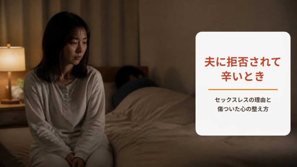 セックスレスで夫に拒否されて辛い【ワークシート付き】夫が拒否する理由・諦める前に知ってほしい心の整え方